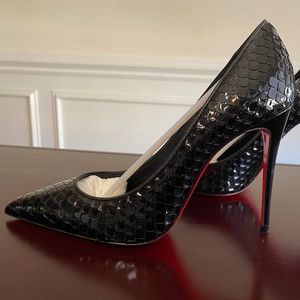Christian Louboutin So Kate Glossed Lizard Pumps